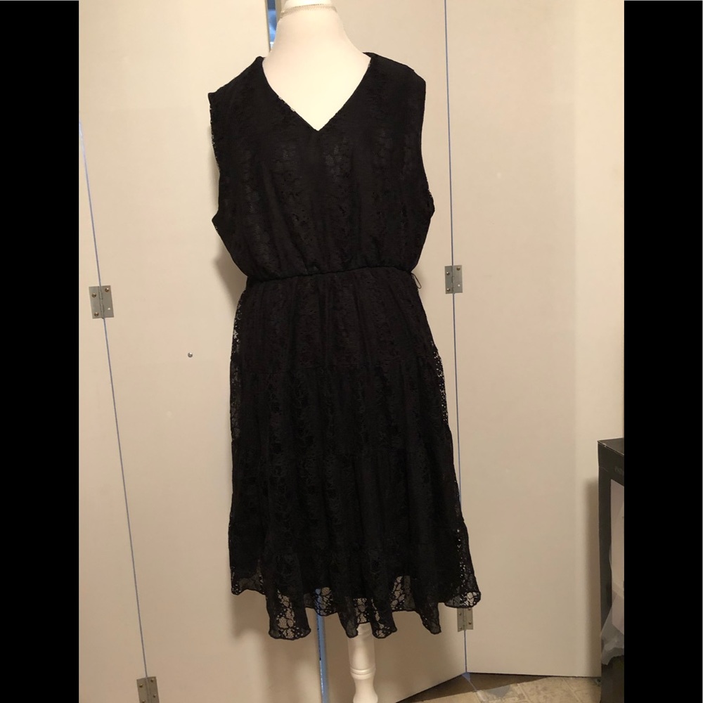 Forever Woman Black Lace Dress - 3X
